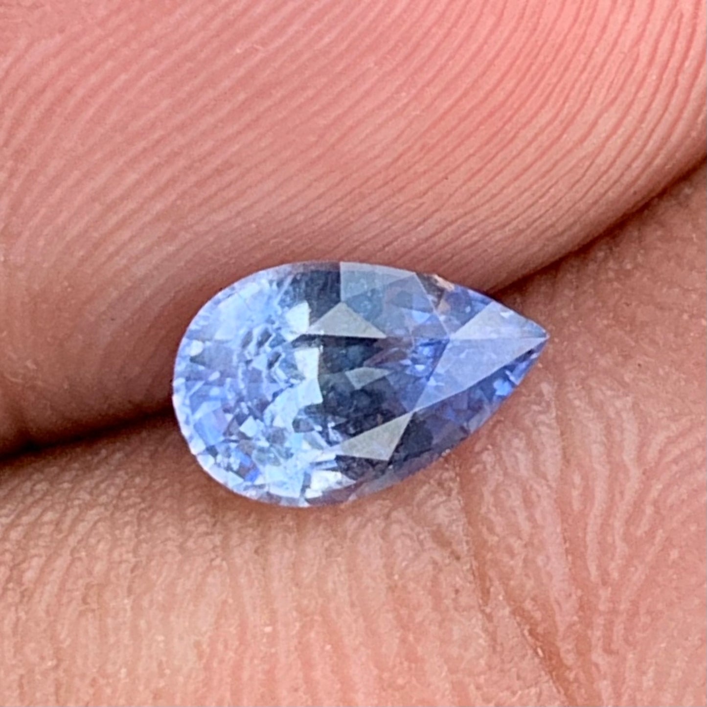 Blue Sapphire Pear 0.84 Ct Natural Loose Gemstone For Jewelry Making