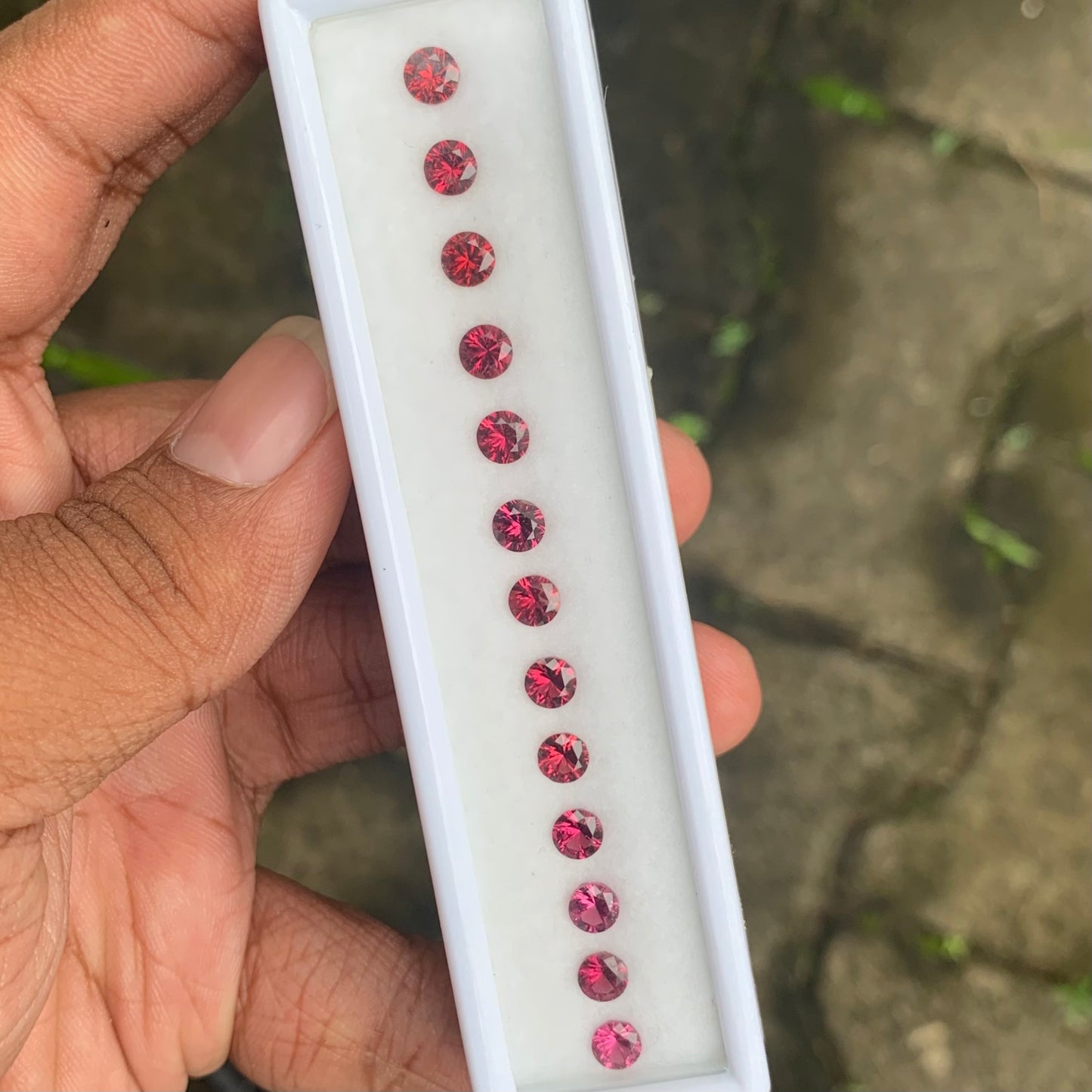 Fantasy Cut Pinkish Red Garnet 6.02 Ct / 13 Stones Loose Gemstone Parcel For Jewelry Making 💎✨
