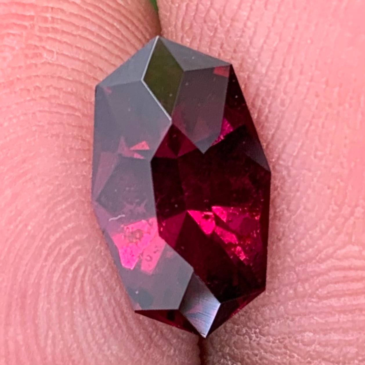 Deep Red Garnet Octagon 2.85 Ct Natural Unheated Loose Gemstone from Sri Lanka