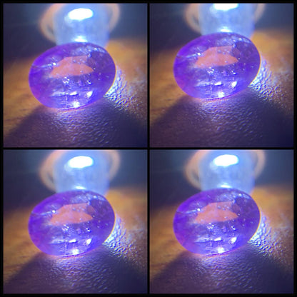 Purple Sapphire Oval Heated Only 0.95 Ct Natural Loose Gemstone for Jewelry Making