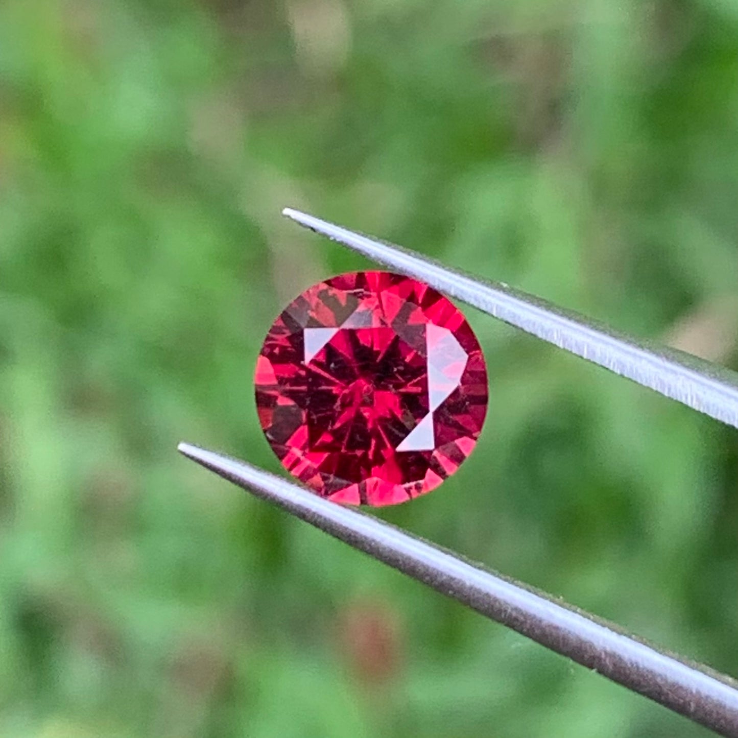 Red Garnet Round Cut 1.51 Ct Natural Loose Gemstone For Jewelry Making 💎✨