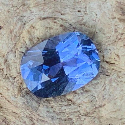Unheated Blue Sapphire Certified Rectangular Cushion 1.04 Ct Natural Loose Gemstone