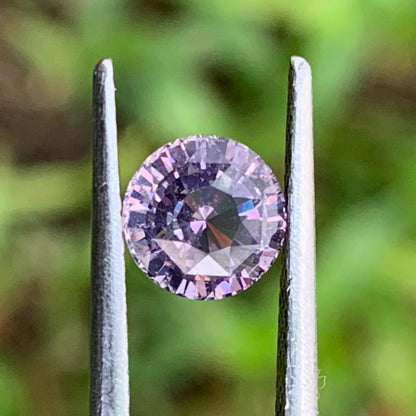 Lavender Spinel Round 6.3 mm / 1.2 Ct Natural Loose Gemstone For Jewelry Making