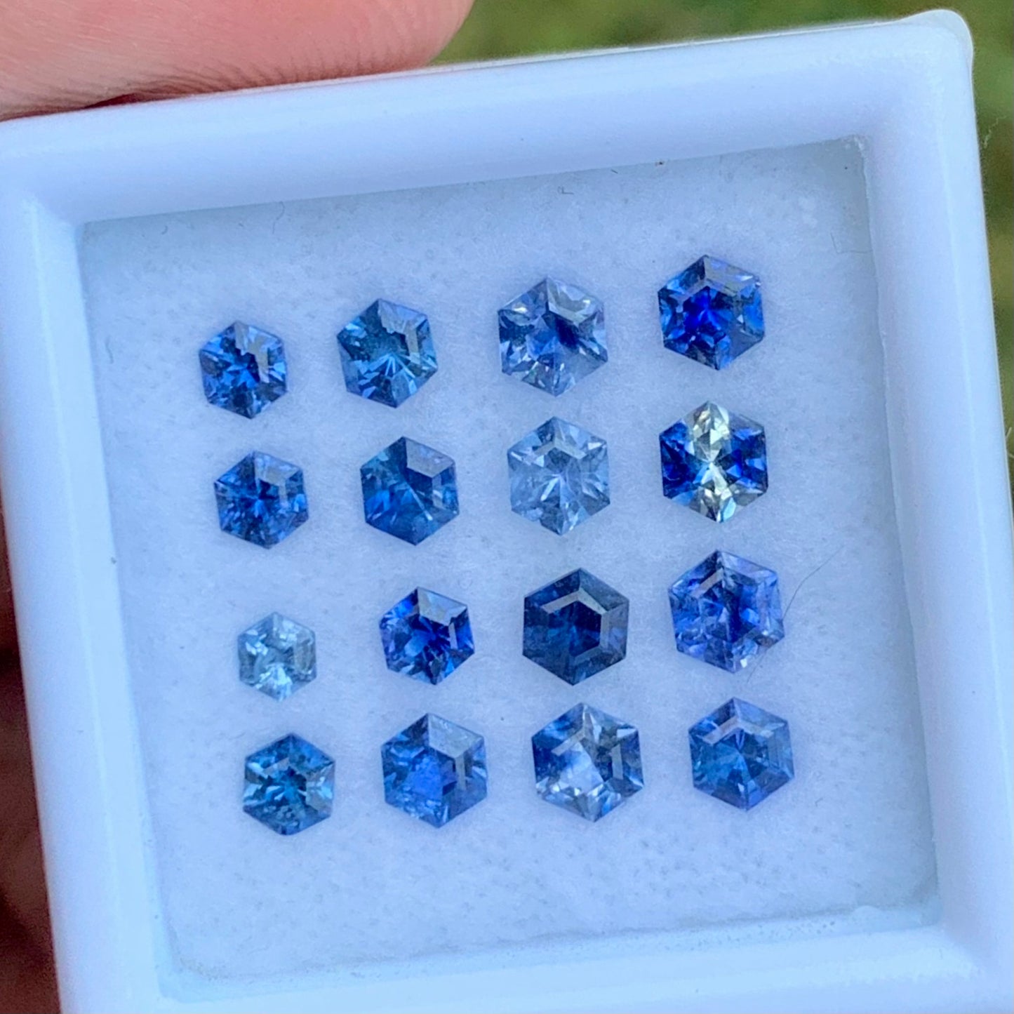 Blue Sapphire 1.78 Ct / 16 Stones Heated Only Natural Loose Gemstone For Jewelry Making