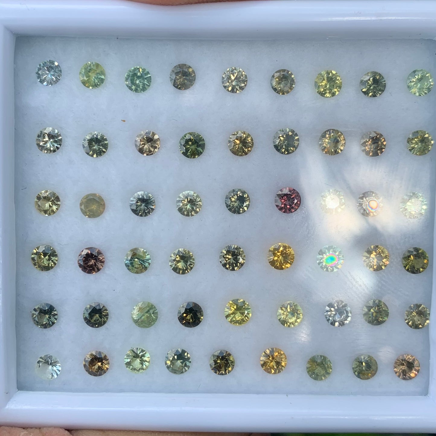 Zircon Rounds Wholesale Parcel of 54 Multi Color Natural Loose Gemstones 11.22Ct