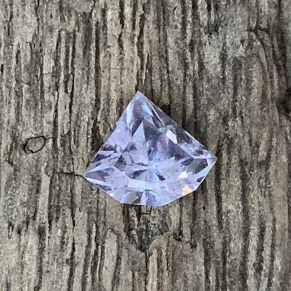 Lavender Spinel Fancy Geometric Shape Modified Trillion 0.9 Ct Natural Loose Gemstone From Sri Lanka