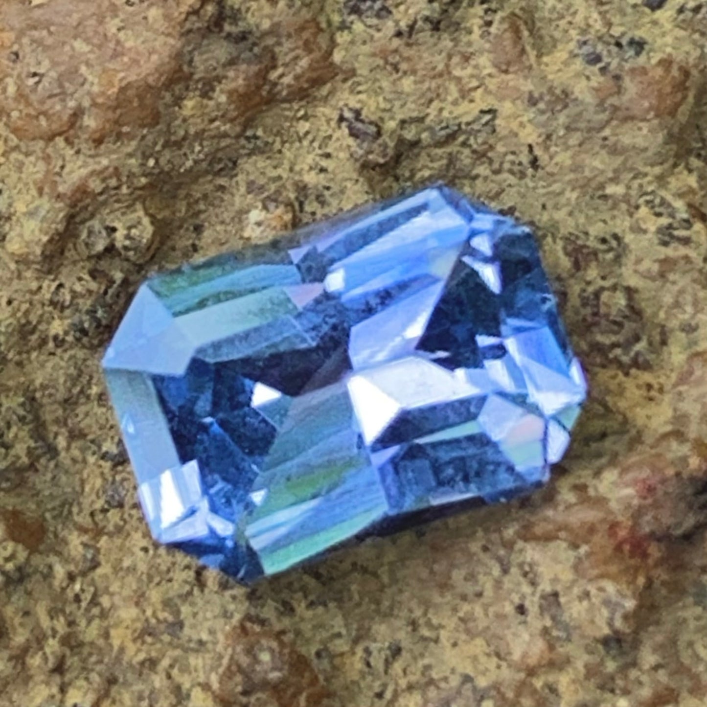 Unheated Blue Sapphire Certified Octagon 1.09 Ct Natural Loose Gemstone
