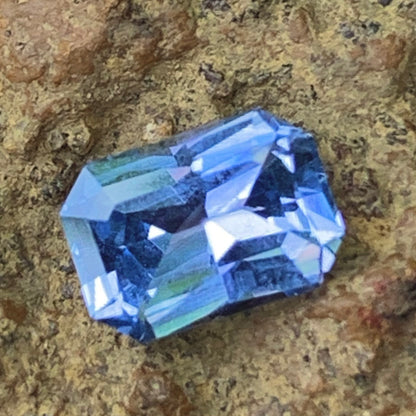 Unheated Blue Sapphire Certified Octagon 1.09 Ct Natural Loose Gemstone