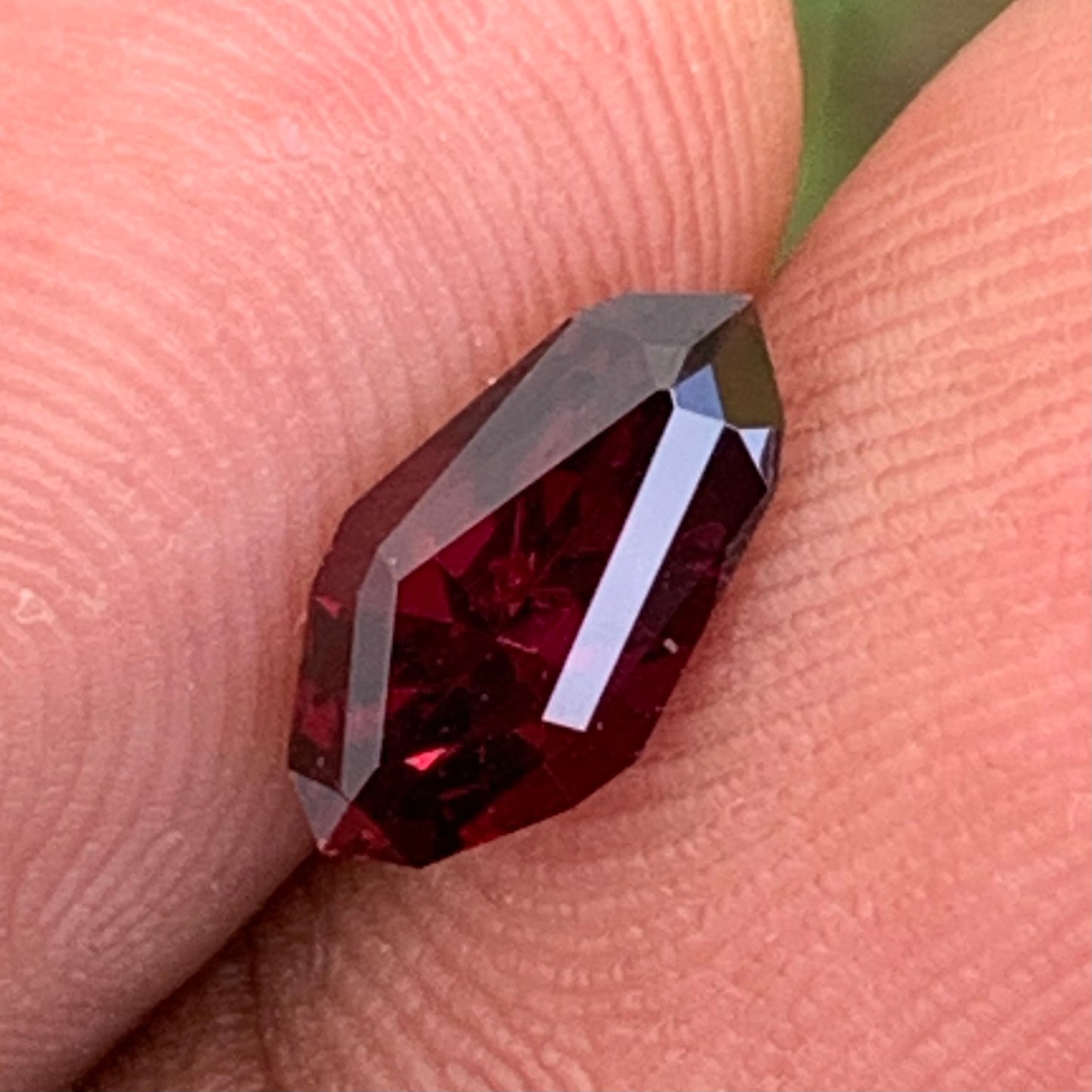 Deep Red Garnet Geometric Cut Shield 1.45 Ct Natural Unheated & Loose Gemstone from Sri Lanka