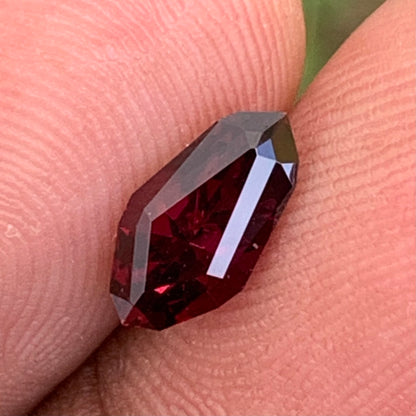 Deep Red Garnet Geometric Cut Shield 1.45 Ct Natural Unheated & Loose Gemstone from Sri Lanka