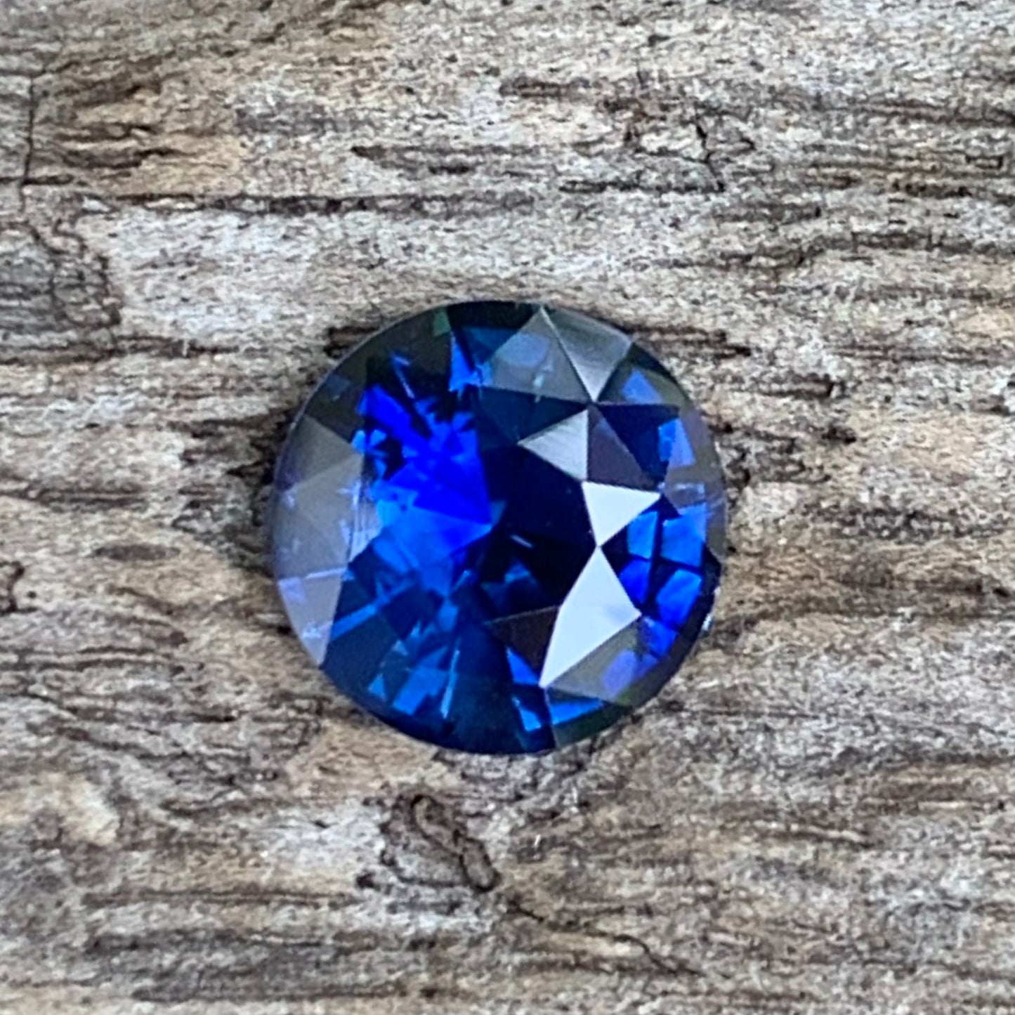 Blue Sapphire 7.1 mm Round Heated Only 1.70 Ct Natural Loose Gemstone For Jewelry Making