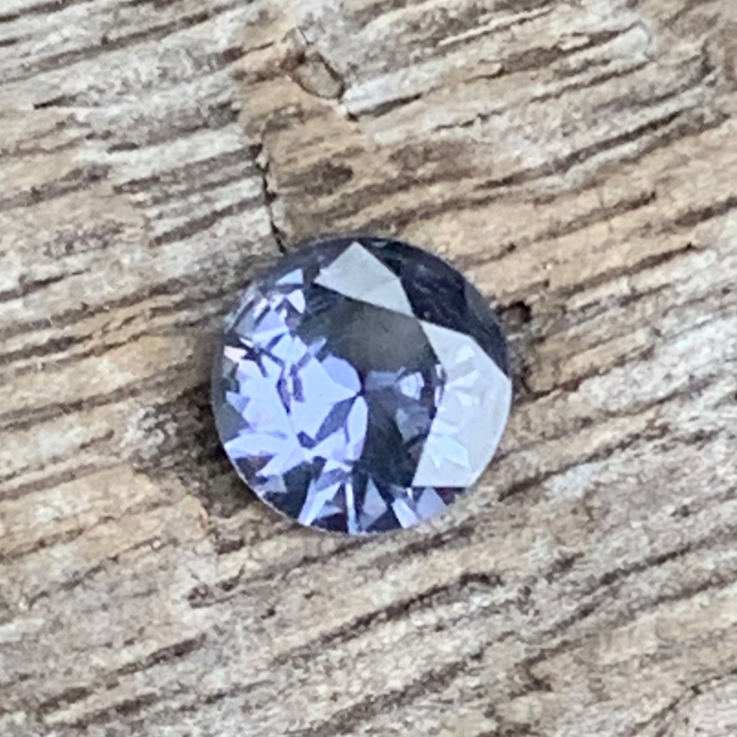 Purplish Gray Spinel 5.7 mm Round 0.5 Ct Ceylon Natural Loose Gemstone