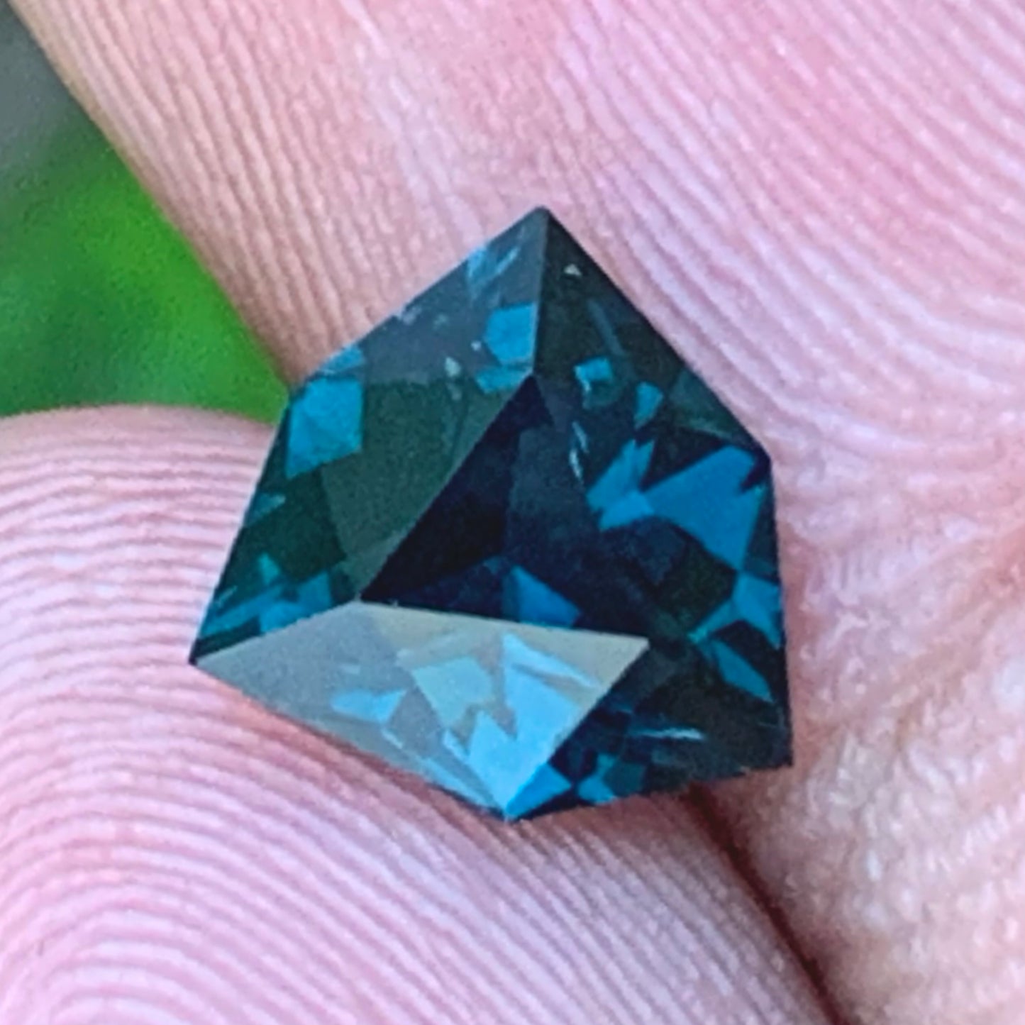 Teal Blue Spinel Shield 1.35 Ct Natural Loose Gemstone From Sri Lanka