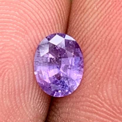 Purple Sapphire Oval Heated Only 0.95 Ct Natural Loose Gemstone for Jewelry Making