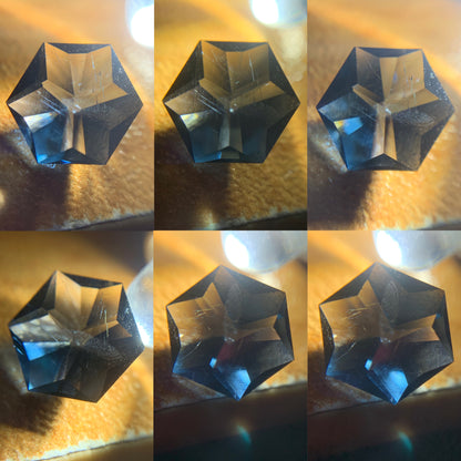 Deep Teal Spinel Hexagon 1.2 Ct Creative Fancy Cut Loose Gemstone