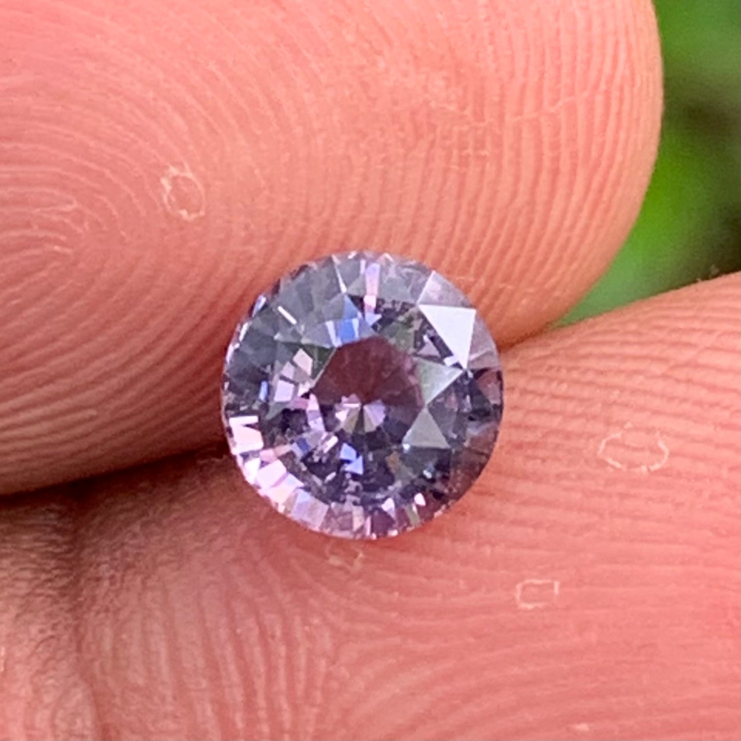 Lavender Spinel Round 6.3 mm / 1.2 Ct Natural Loose Gemstone For Jewelry Making