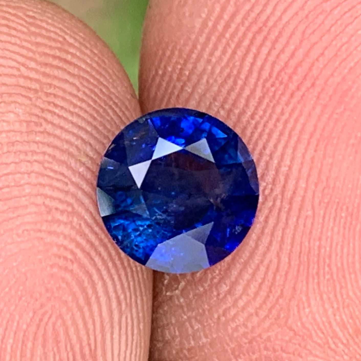 Blue Sapphire 7.3 mm Round 1.93 Ct Natural Loose Gemstone For Jewelry Making