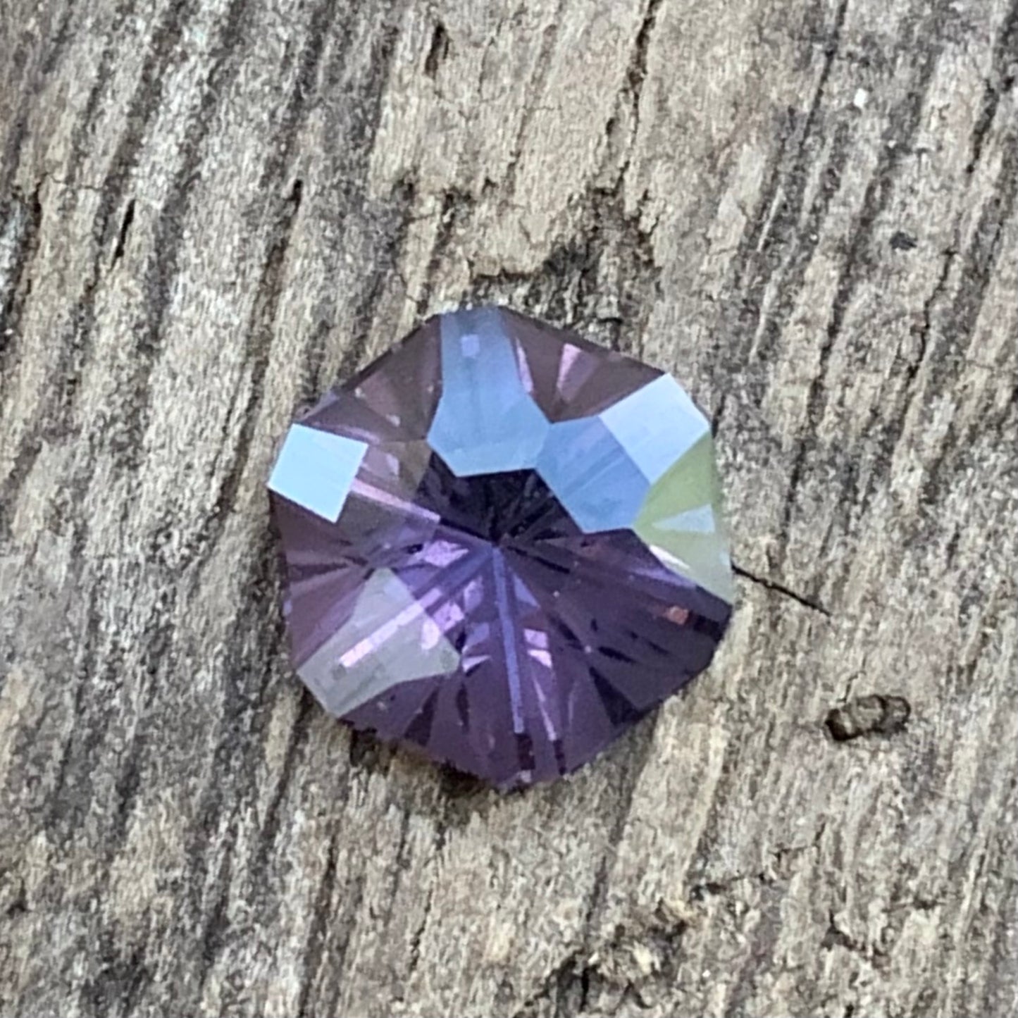 Purple Spinel Creative Cut Hexagon 1 Ct Natural Loose Gemstone from Sri Lanka