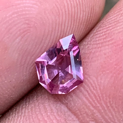 Pink Spinel Geometric Shape Shield 1.16 Ct Natural Loose Gemstone for Jewelry Making