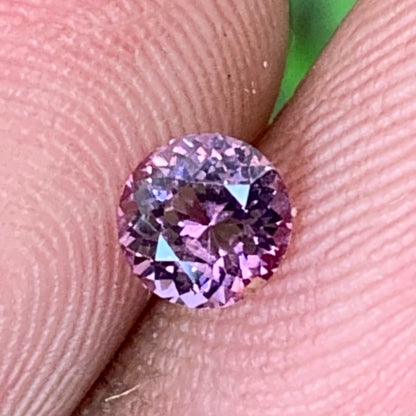 Pink Spinel Round Flower Cut 4.9 mm / 0.51 Ct Pink Loose Gemstone For Jewelry Making