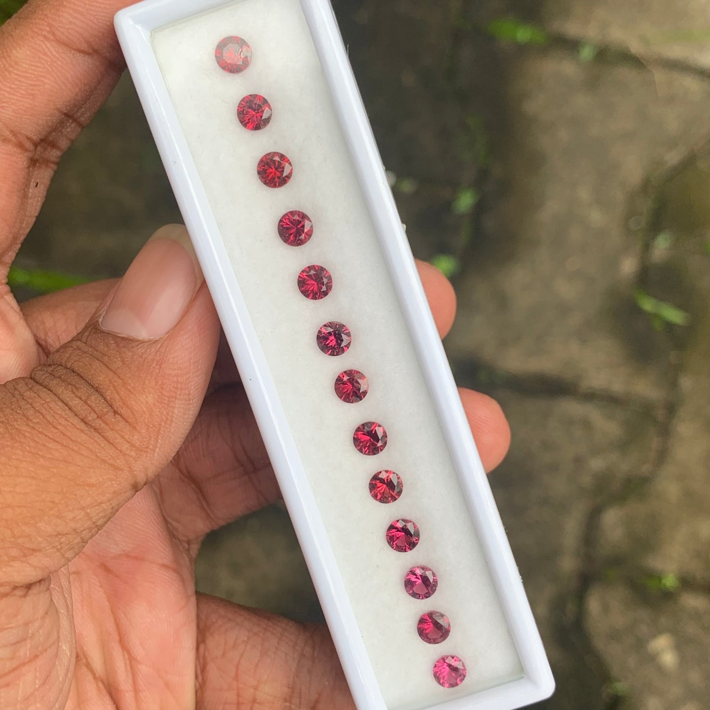 Fantasy Cut Pinkish Red Garnet 6.02 Ct / 13 Stones Loose Gemstone Parcel For Jewelry Making 💎✨