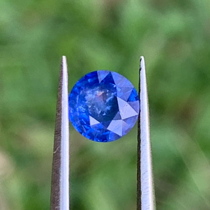 Blue Sapphire Round Cut 0.73 Ct Natural Loose Gemstone For Jewelry Making 💎✨