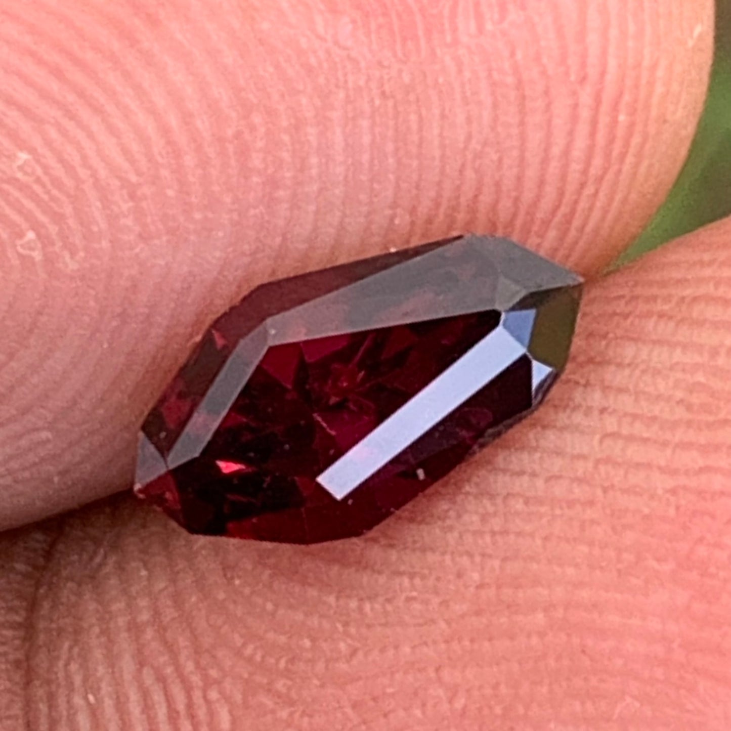 Deep Red Garnet Geometric Cut Shield 1.45 Ct Natural Unheated & Loose Gemstone from Sri Lanka