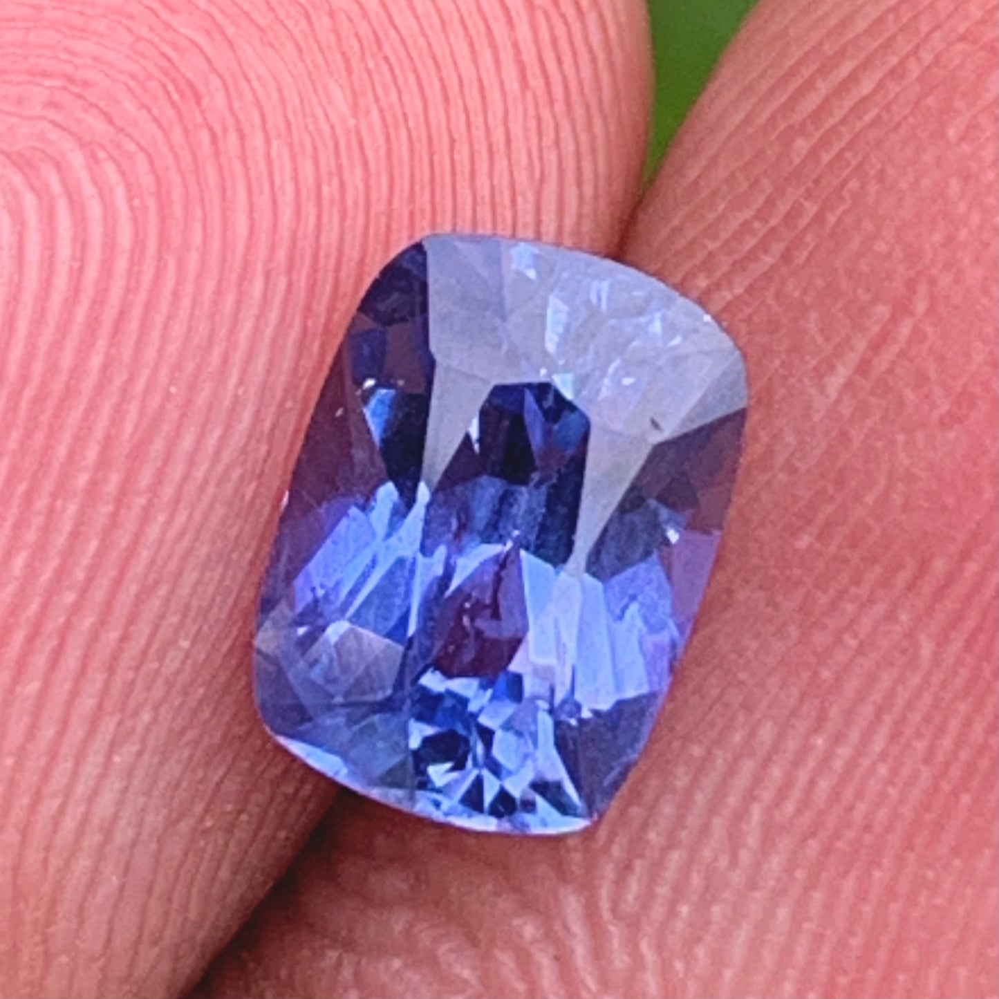Unheated Blue Sapphire Certified Rectangular Cushion 1.26 Ct Natural Loose Gemstone