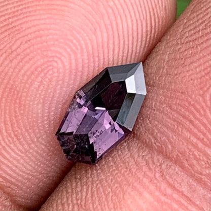 Purple Spinel Fancy Geometric Shape Modified Shield 1.50 Ct Natural Loose Gemstone from Sri Lanka