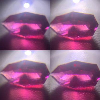 Natural Garnet Loose Stone, Geometric Cut Fancy Design Red Gemstone, for Jewelry Making 2.80 Ct Stone