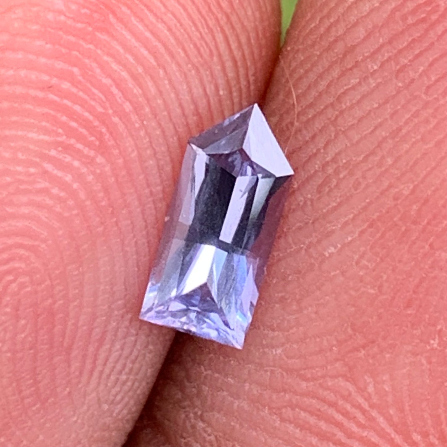 Natural Purplish Gray Spinel Bullet 0.60 Ct Pentagonal Loose Gemstone For Jewelry Making