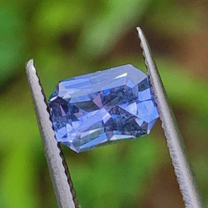 Unheated Blue Sapphire Certified Octagon 1.09 Ct Natural Loose Gemstone