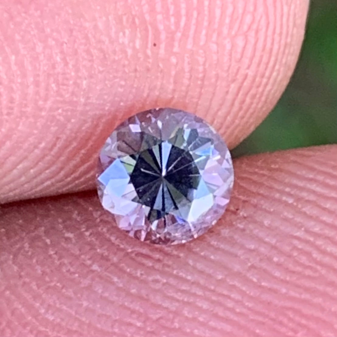 Lavender Spinel Flower Cut Round 5 mm / 0.57 Ct Natural Loose Gemstone from Sri Lanka