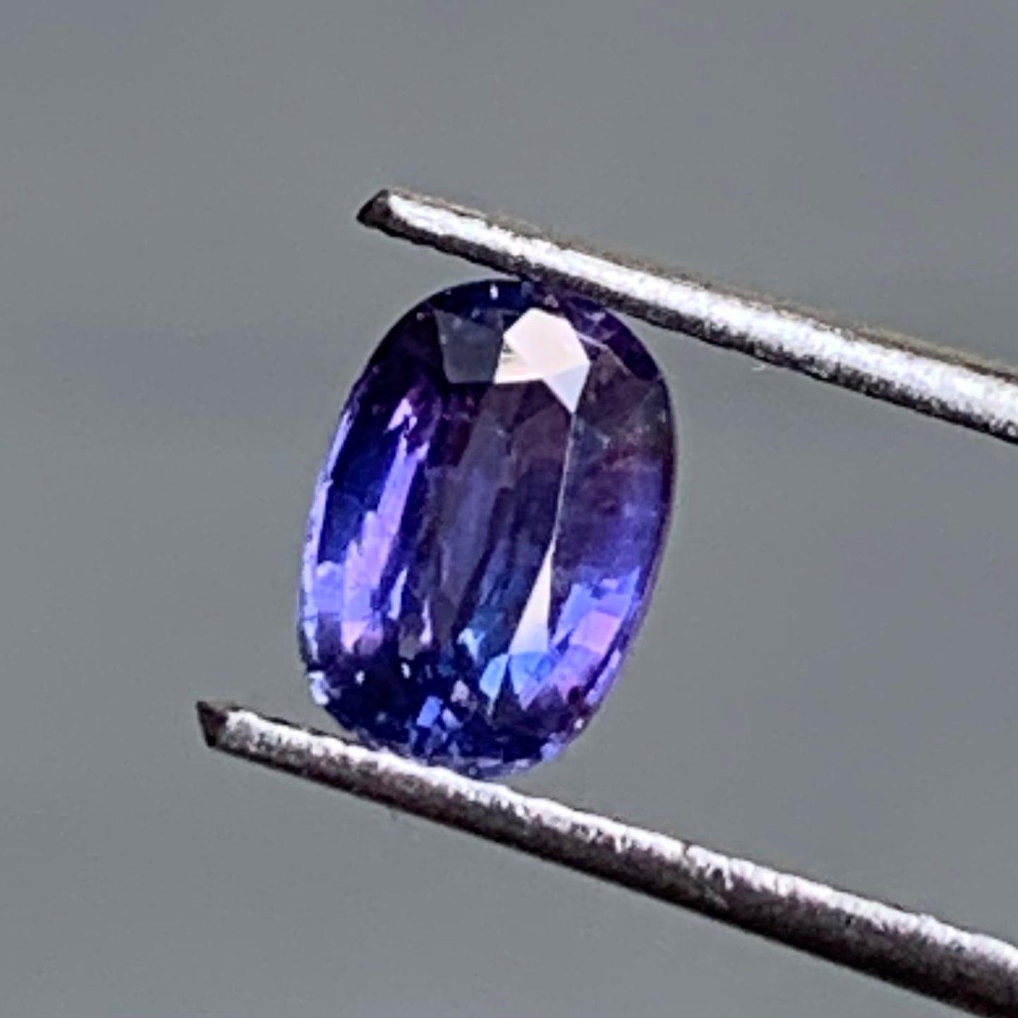 Natural Unheated Color Change Sapphire Rectangular Cushion 1.24 Ct Certified Loose Gemstone From Sri Lanka