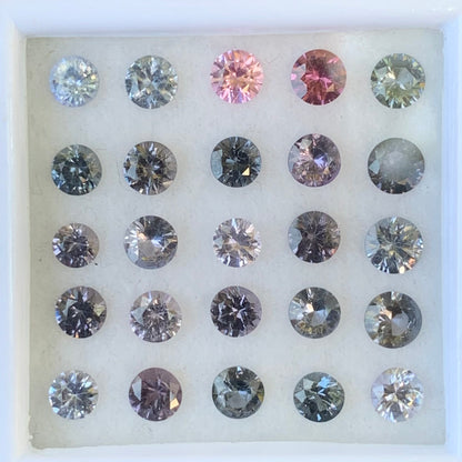 Natural Spinel Round Loose Gem Parcel of 6.58 Ct / 25 Natural Gemstones For Contemporary Jewelry