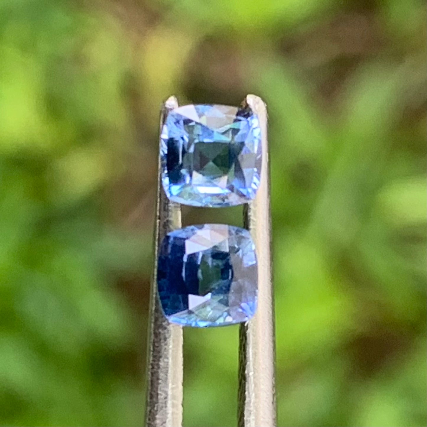 Blue Sapphire Cushion Pair 3.9 mm / 0.8 Ct Heated Only Natural Loose Gemstones for Earrings