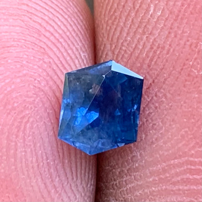 Blue Sapphire Modified Hexagon Heated Only 0.83 Ct Natural Loose Gemstone