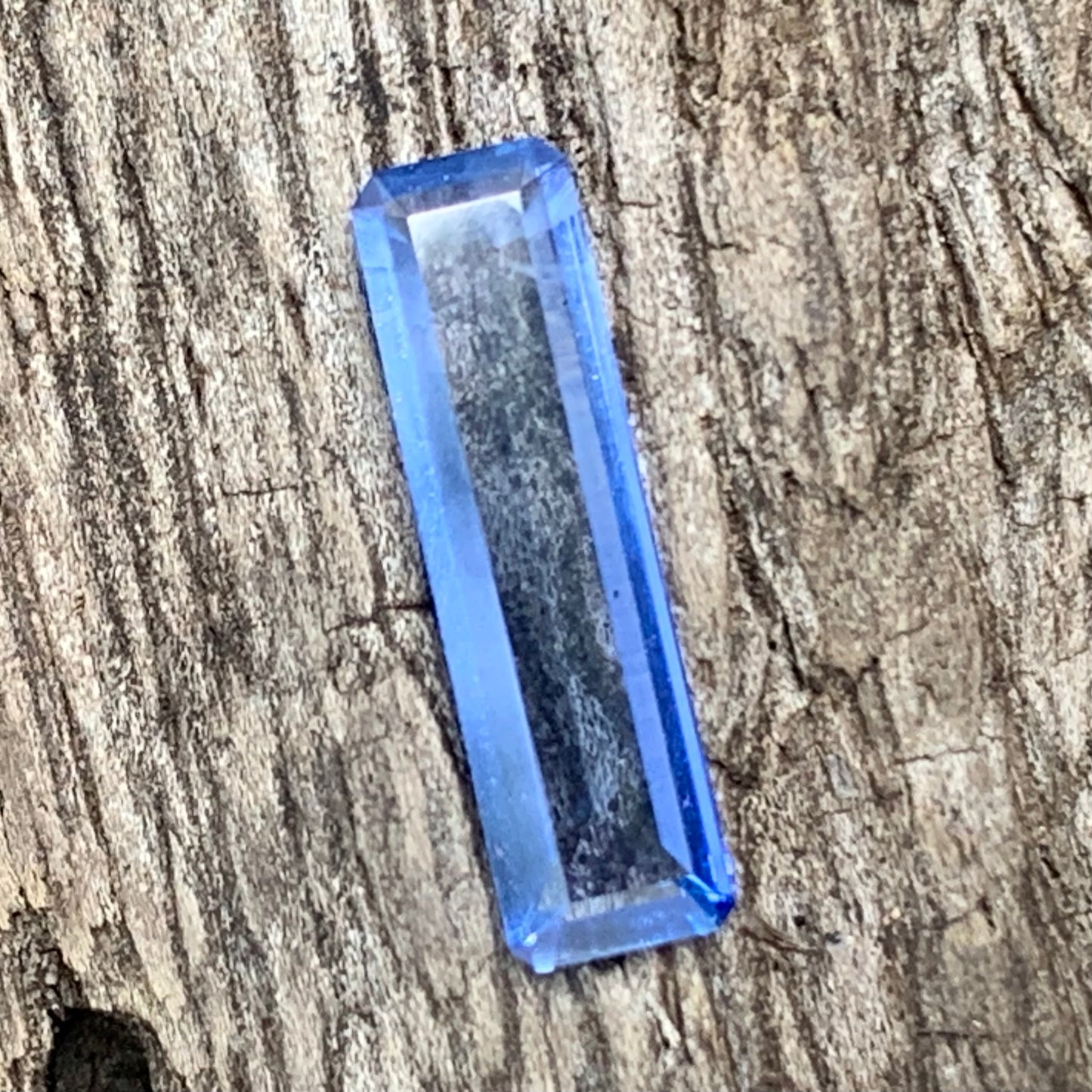 Blue Sapphire Emarald Cut 0.85 Ct Natural Heated Only Loose Gemstone from Sri Lanka