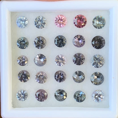 Natural Spinel Round Loose Gem Parcel of 6.58 Ct / 25 Natural Gemstones For Contemporary Jewelry