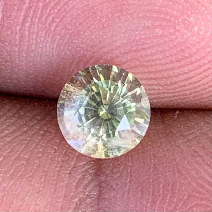 Yellow Sapphire 6.1 mm Round Heated Only 1.25 Ct Natural Loose Gemstone