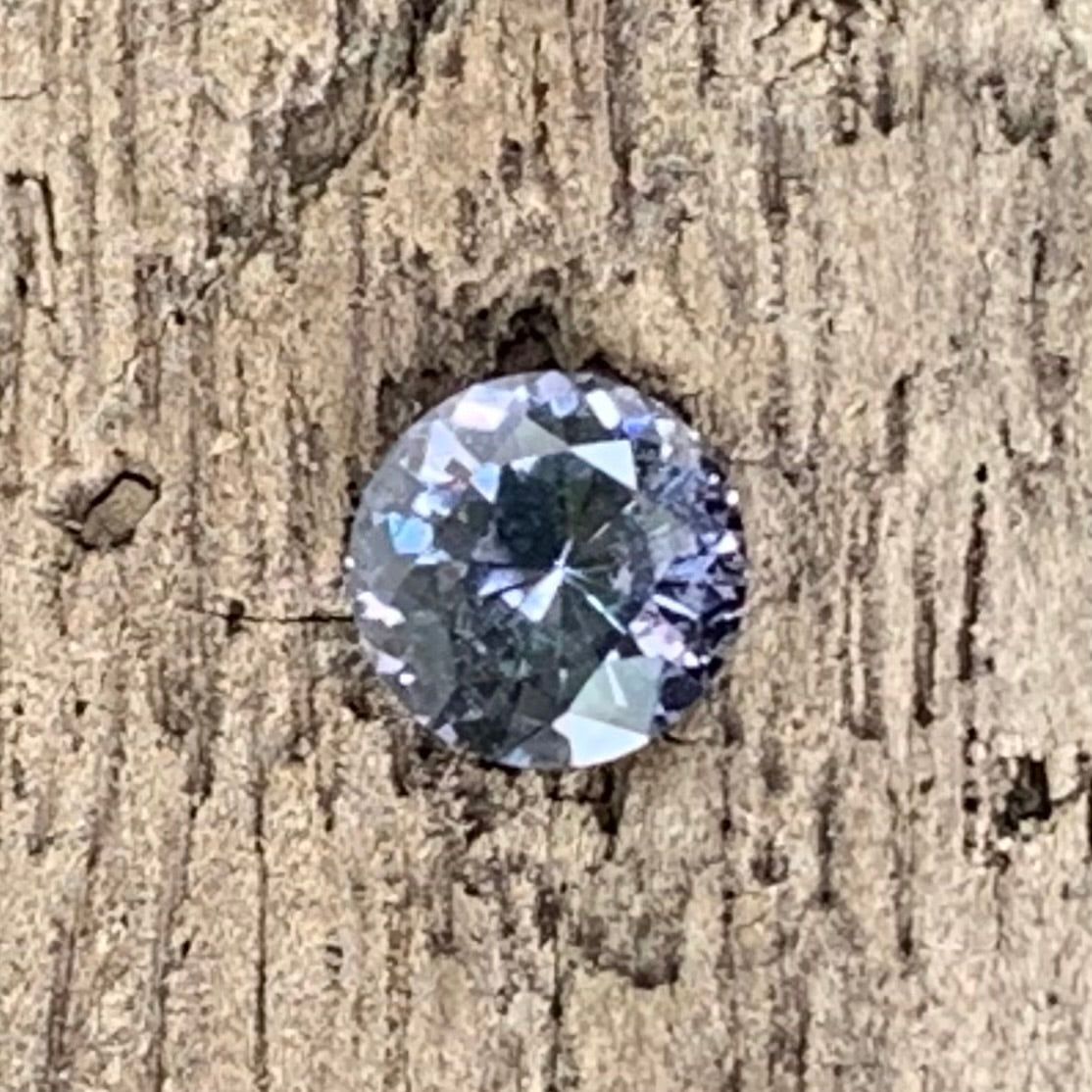 Purple Spinel Flower Cut Round 5 mm / 0.53 Ct Natural Loose Gemstone from Sri Lanka