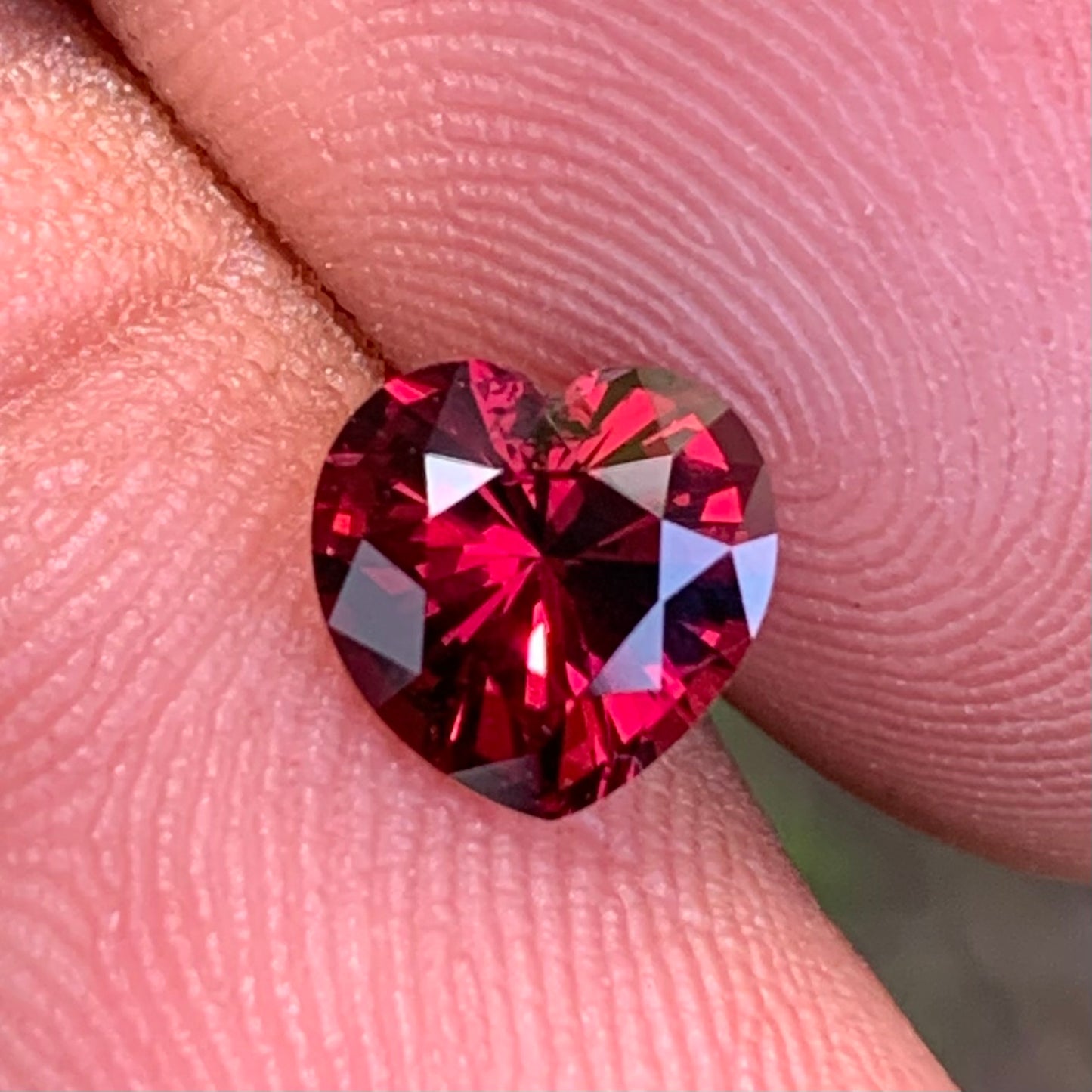 Deep Red Garnet Heart 1.36 Ct January Birthstone for a Garnet Ring