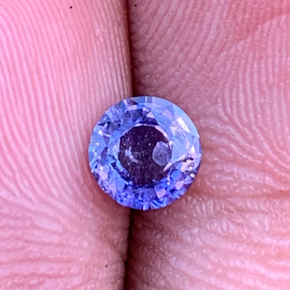 Purple Sapphire 5.2 mm Round 0.73 Ct Heated Only Natural Loose Gemstone For Jewelry Making 💎✨