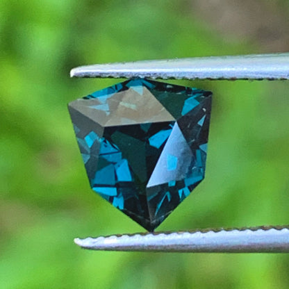 Teal Blue Spinel Shield 1.35 Ct Natural Loose Gemstone From Sri Lanka