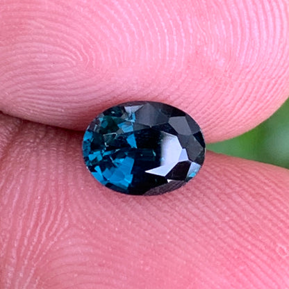 Deep Teal Blue Spinel Oval 1.47 Ct Natural Loose Gemstone For Jewelry Making 💎✨