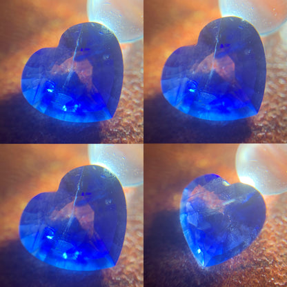Blue Sapphire Heart 0.95 Ct Natural Loose Gemstone For Jewelry Making 💎✨