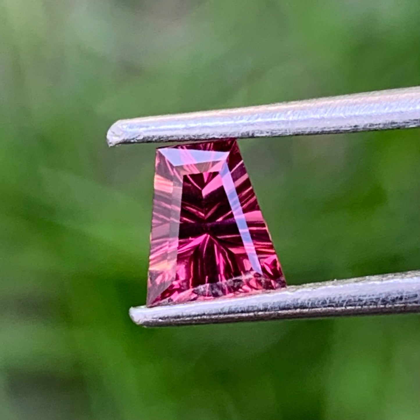 Red Garnet Concave Cut 0.63 Ct Gem For A Ring