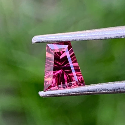 Red Garnet Concave Cut 0.63 Ct Gem For A Ring
