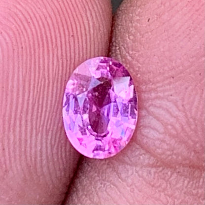 Pink Sapphire Oval 0.80 Ct Natural Loose Gemstone For Jewelry Making