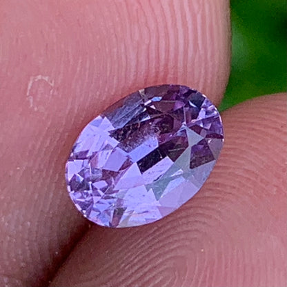 Violet Spinel Certified Oval 1.68 Ct Natural Loose Gemstone